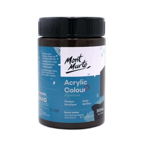 Acrylic Colour Paint 300ml – Burnt Umber