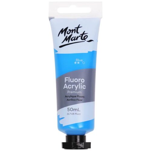 Fluoro Acrylic Paint Premium 50ml Tube – Blue