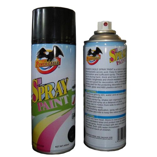 Power Eagle Spray Paint Black Gloss – 450ml