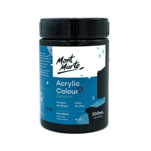 Acrylic Colour Paint 300ml – Mars Black