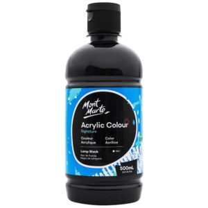 Acrylic Colour Paint 500ml – Lamp Black