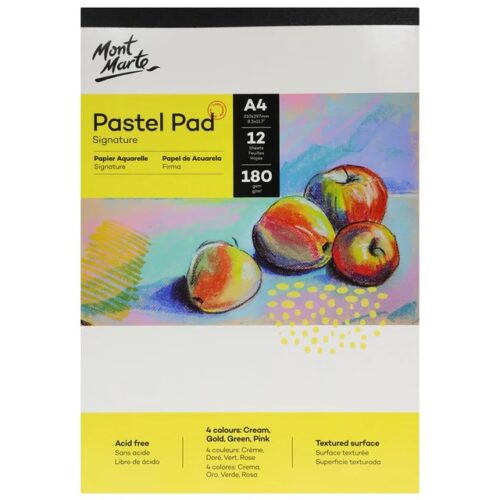 Pastel Pad 4 colours Signature 180gsm 12 Sheet A4