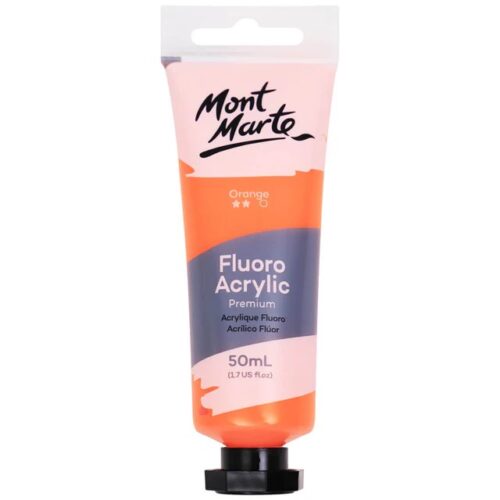 Fluoro Acrylic Paint Premium 50ml Tube – Orange