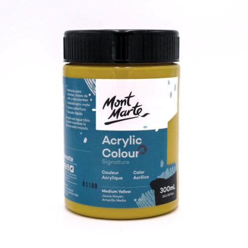Acrylic Colour Paint Signature 300ml – Medium Yellow