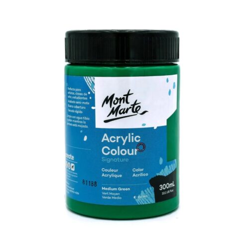 Acrylic Colour Paint 300ml – Medium Green
