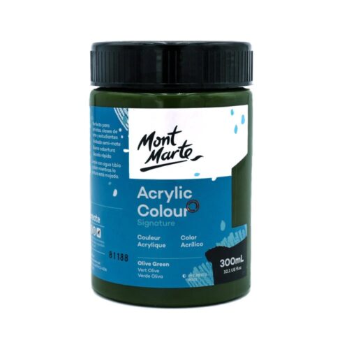 Acrylic Colour Paint 300ml – Olive Green