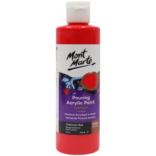 Pouring Acrylic Paint  240ml – Cadmium Red