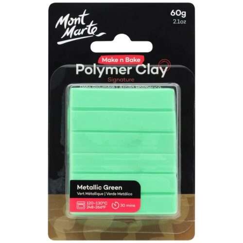 Make n Bake Polymer Clay Signature 60g – Metallic Green