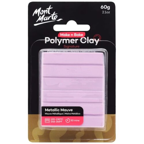 Make n Bake Polymer Clay Signature 60g – Metallic Mauve