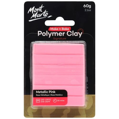 Make n Bake Polymer Clay Signature 60g – Metallic Pink