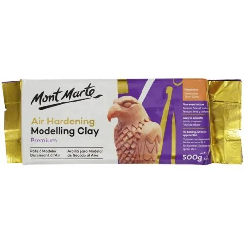 Mont Marte Air Hardening Modelling Clay – Terra 500gms air dry modelling clay