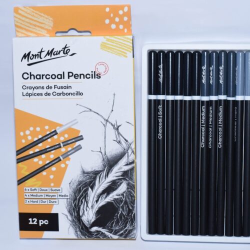Mont Marte charcoal pencil 12pc