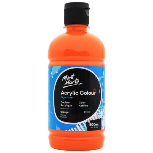 Acrylic Colour  Paint 500ml  – Orange