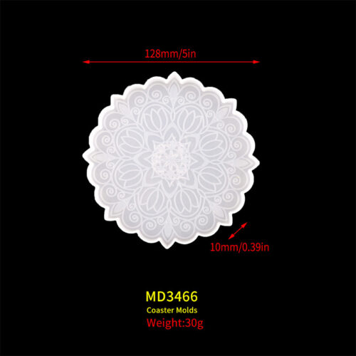 Mandala Coaster Silicone Mold XCCM205-54