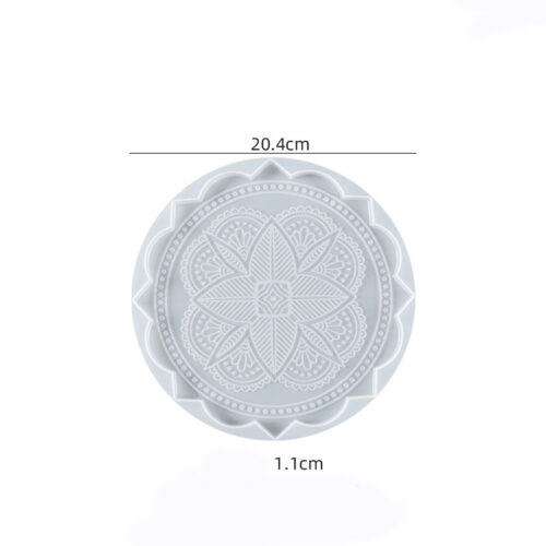 Mandala Coaster Silicone Mold XCCM205-6