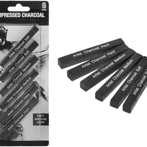 Compressed Charcoal Sticks 6pcs