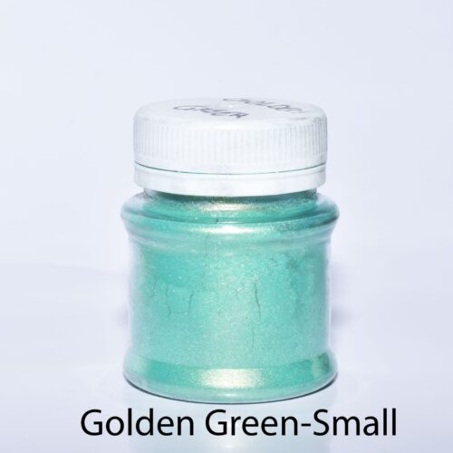 Small Mica Pigment 30g Golden Green