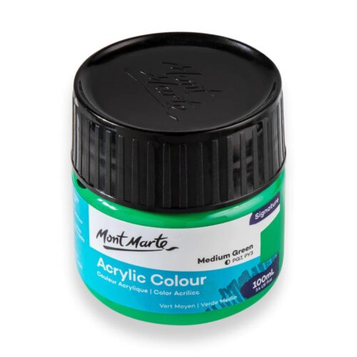 Acrylic Colour Paint 100mls –  Medium Green