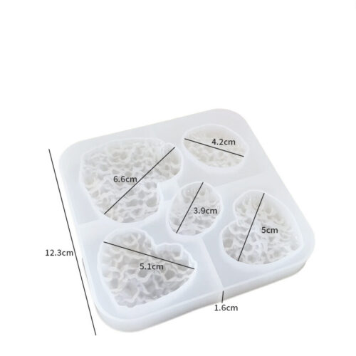Love shaped Pendants Silicone Mold XC102 -29