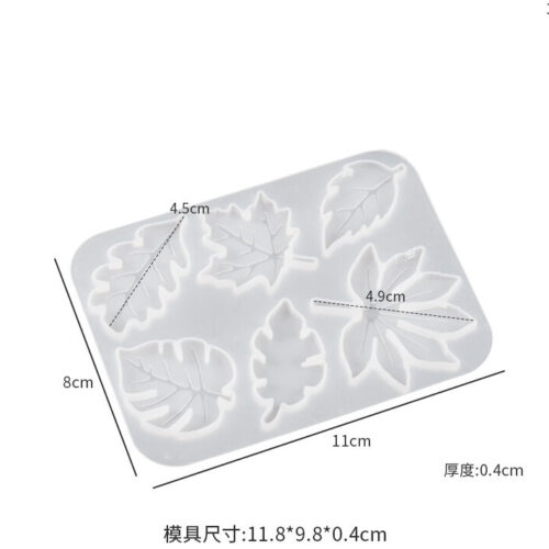 Assorted Leaf Shaped Silicone Mold XC117 -18
