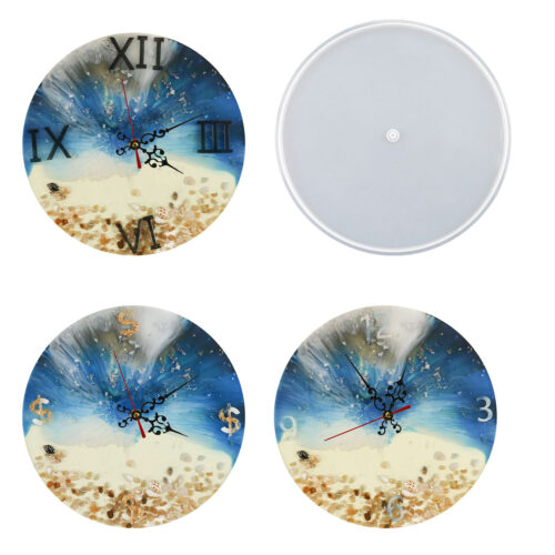 Resin Art Clock Silicone Mold XC231216 -90