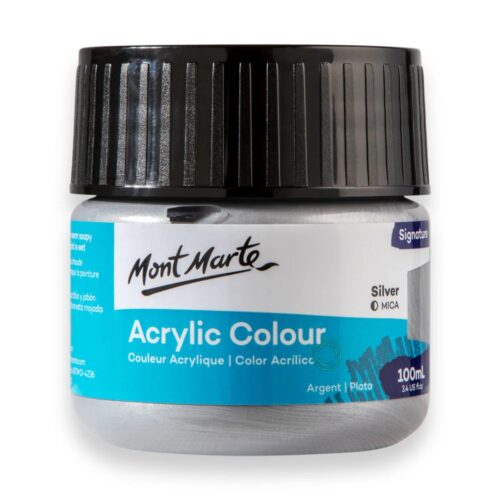 Acrylic Colour Paint 100mls – Silver
