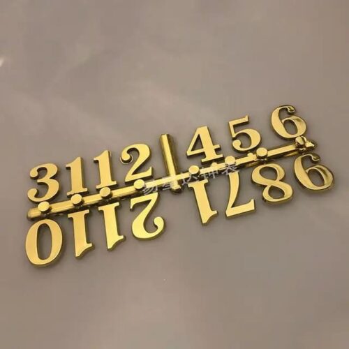 Arabic Gold Clock Numbers