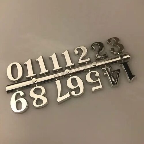 Arabic Silver Clock Numbers