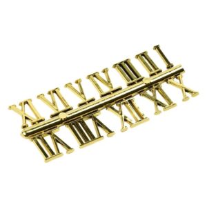 Roman Gold Clock Numbers