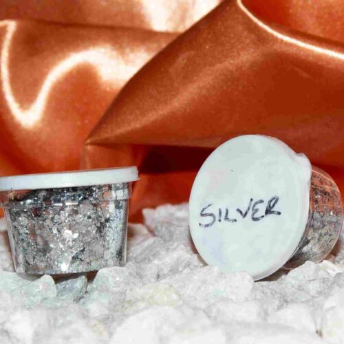 Glitter Chunks Silver