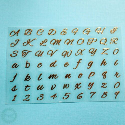 Resin Alphabet Stickers XCPRC-362