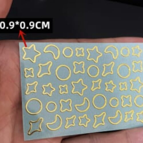 Resin Stickers Gold XCPRC-360