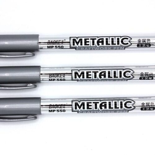 Metallic Resin Pen -Silver  XC816 -3