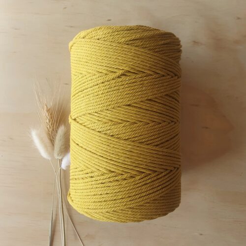 Macrame Rope 3mm*100m – Mustard