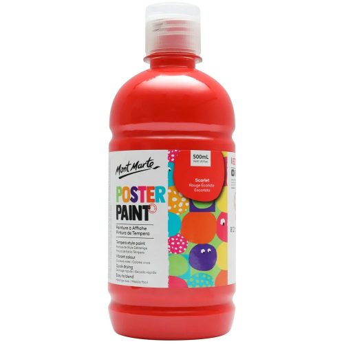 Poster Paint  Brilliant Red 500ml