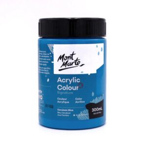 Mont Marte Acrylic Paint 300ml Cerulean Blue