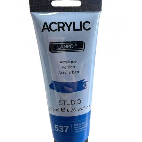 Lanpo Artist’s Acrylic Paints 200ml – Pthalo Blue