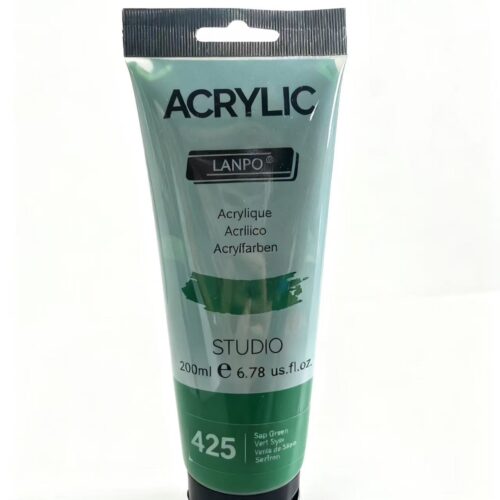 Lanpo Artist’s Acrylic Paints 200ml – Sap Green