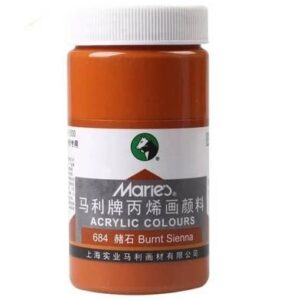 Marie's Acrylic Colour Paints 300ml -  Burnt Sienna