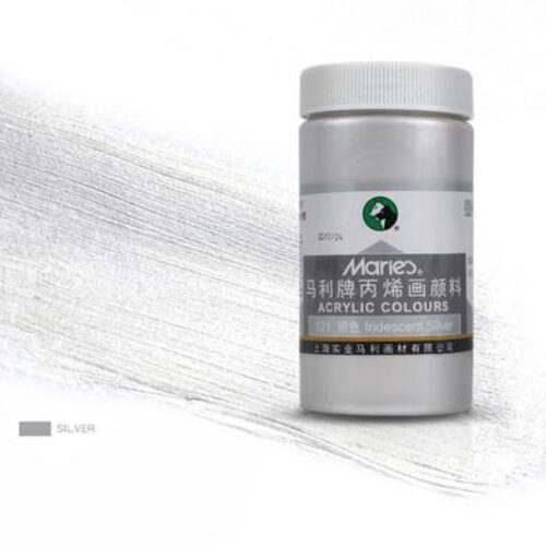 Marie’s Acrylic Colour Paints 300ml – Silver