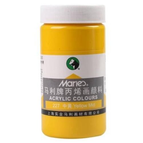 Marie’s Acrylic Colour Paints 300ml – Medium Yellow