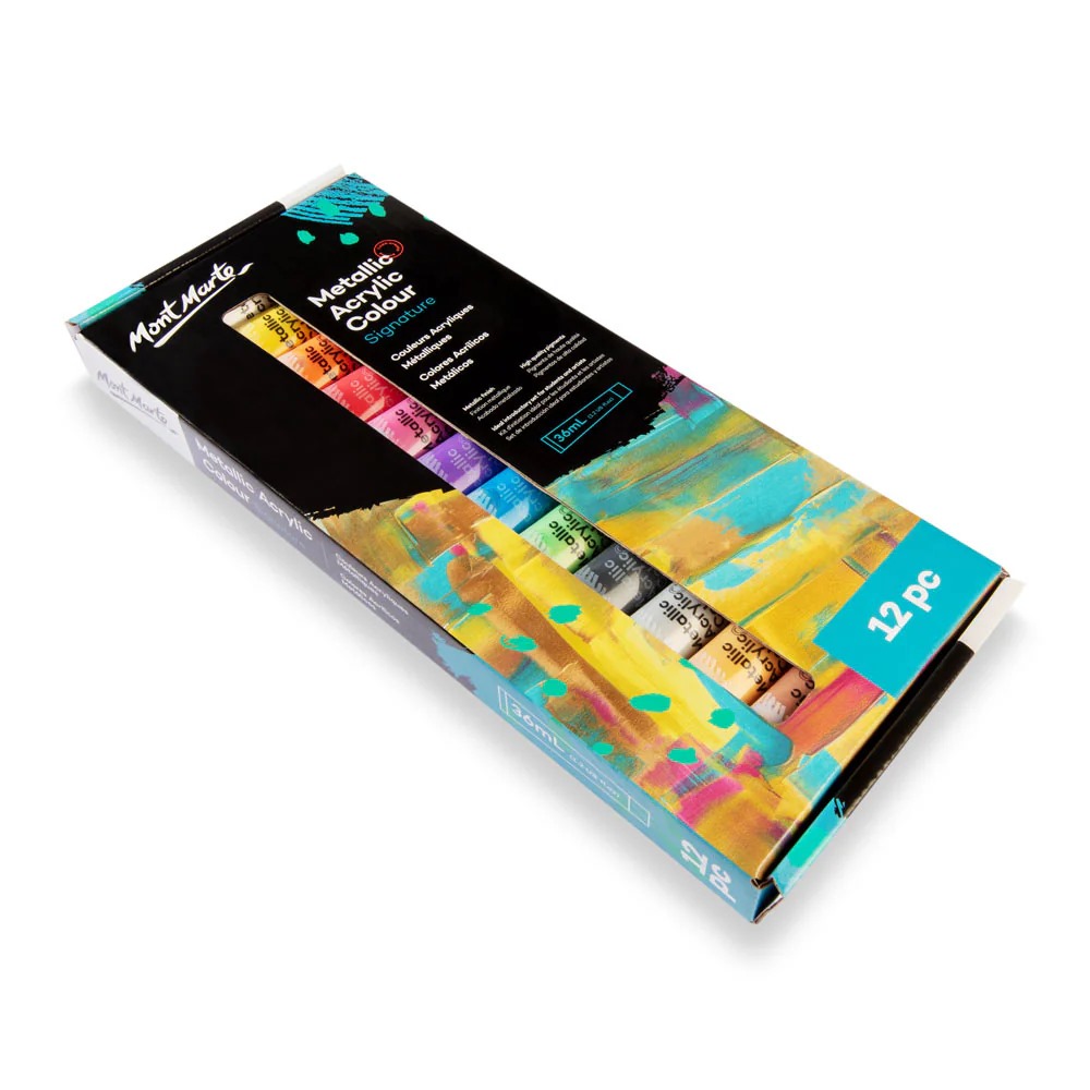 Metallic Acrylic Paint Set 12pc x 36ml