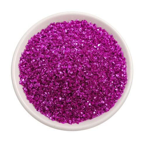 Coloured Crushed Stones 35g- Rose Red