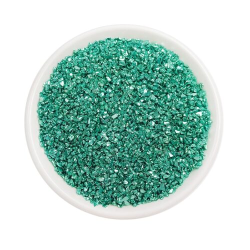 Coloured Crushed Stones 35g- Blue Green