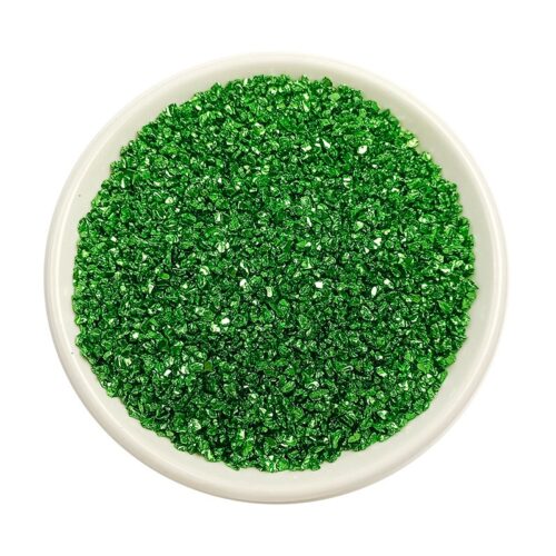 Coloured Crushed Stones 35g- Dark Green