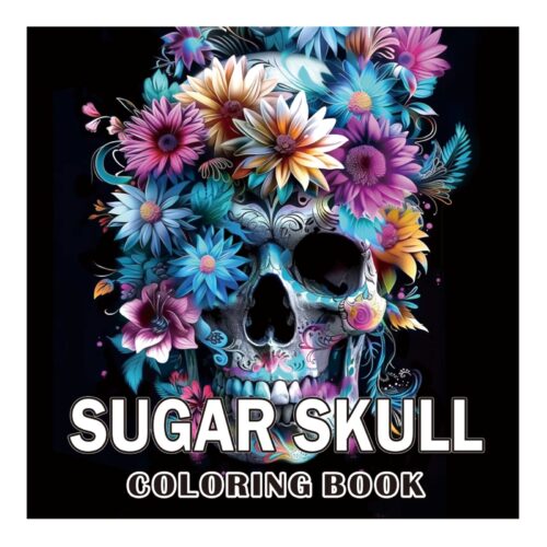 Sugar Skull Adult Colouring Book-A2