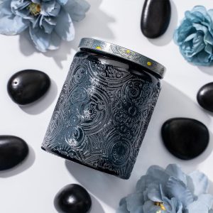 Candle Glass Jar 250ml Black