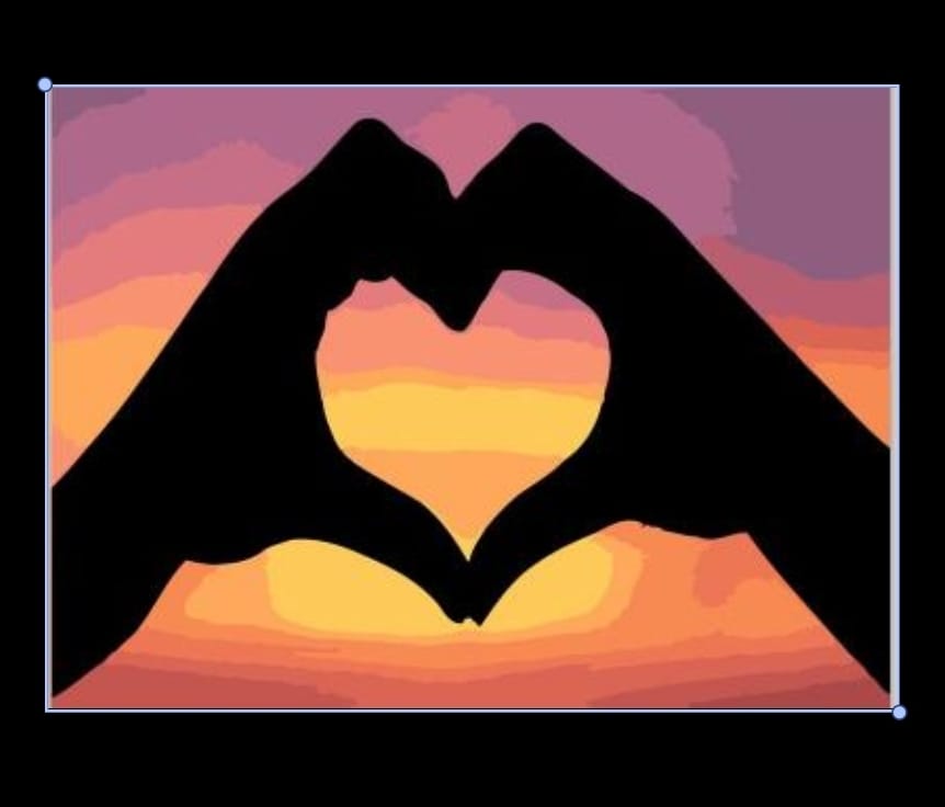 Paint By Numbers-Heart-30 by 40cm JK505