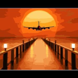 Paint By Numbers- Plane -18cm by 24cm JK317