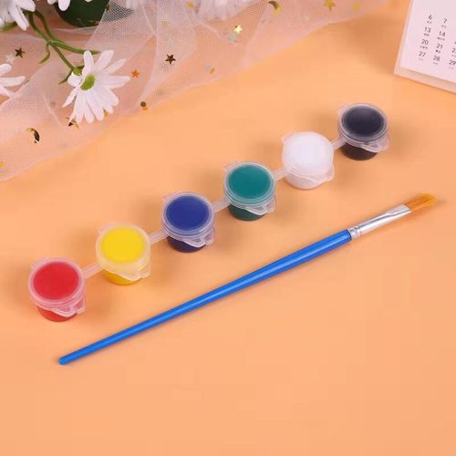 3ml x 8 Colours Paint 2pcs Brush set
